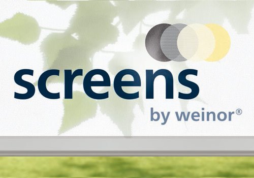 Text featuring the word "screens" in a modern font, with colour swatches above. Text featuring the word "screens" in a modern font, with colour swatches above.
