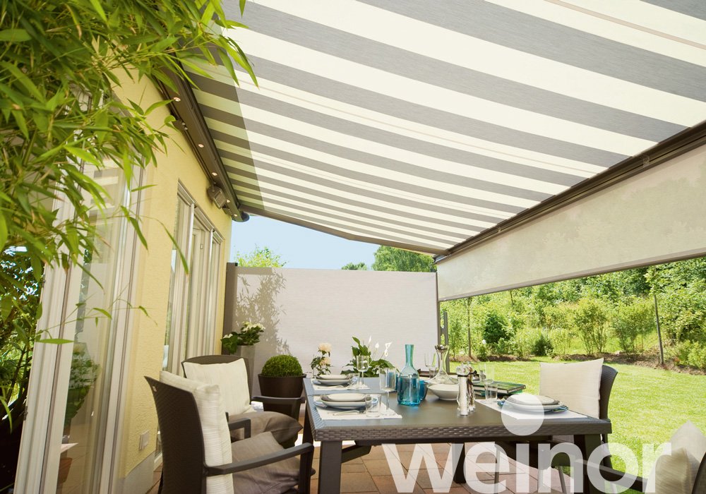 Window and vertical awning weinor Paravento Fenster- und Vertikalmarkisen weinor Paravento